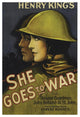 "Vintage Film Posters: She Goes to War" Digital Paper Print, 42"x62"