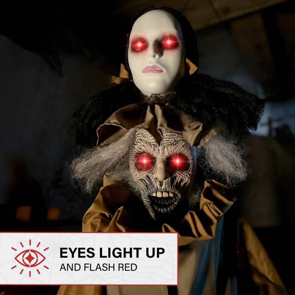 Lifesize Animatronic Haunted Woman, Lights and Sound