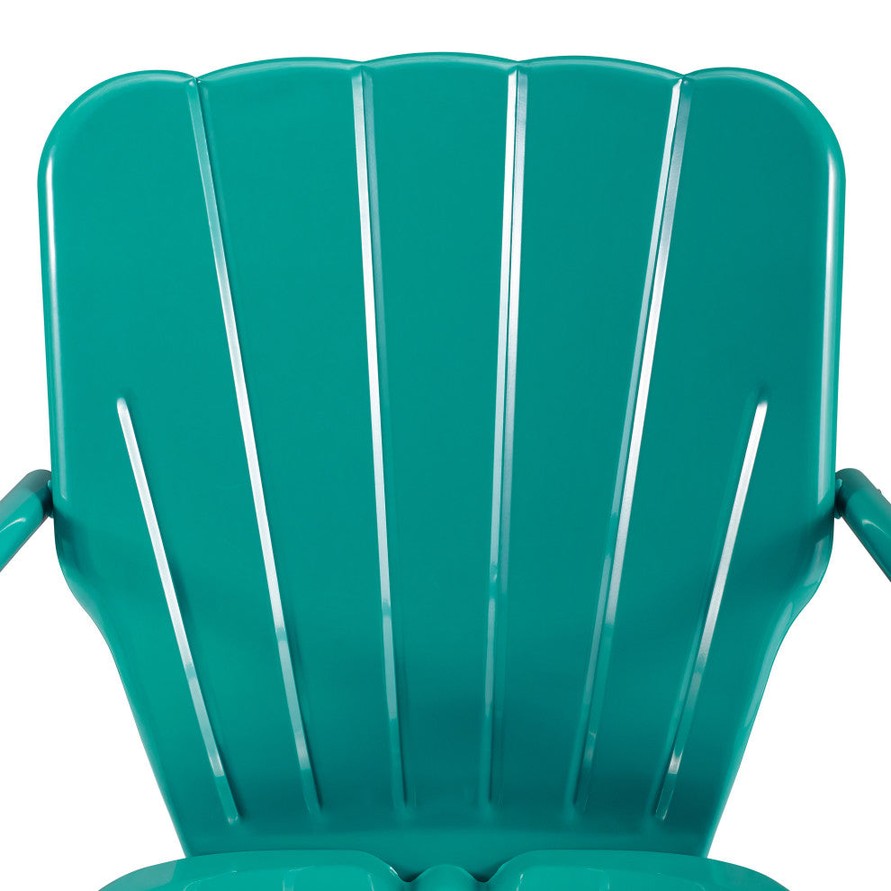 Ridgeland 3-Piece Outdoor Bistro Set, Turquoise Gloss