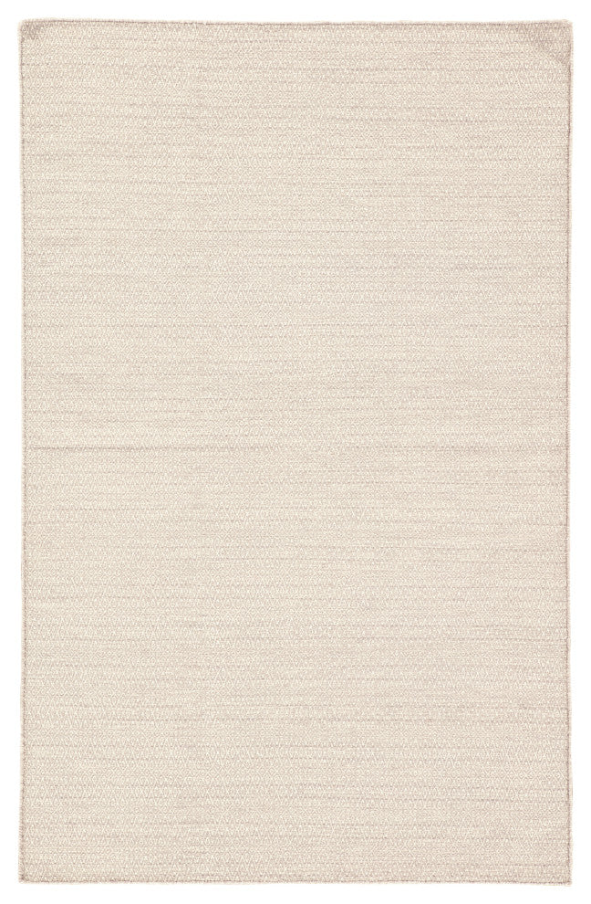 Jaipur Living Eulalia Handmade Geometric Light Gray/ Ivory Area Rug, 7'10"x9'10"