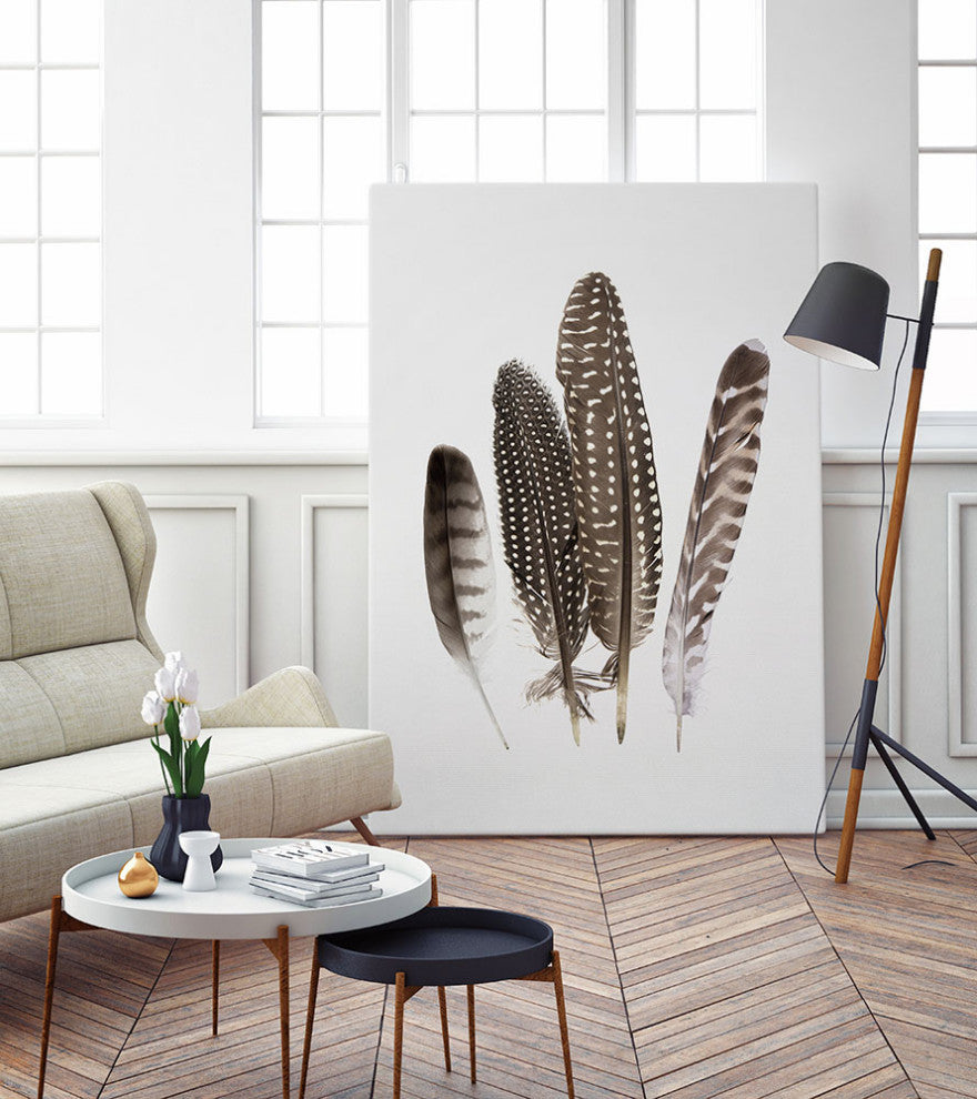 "Feathers II" Fine Art Giant Canvas Print, 48"x72"