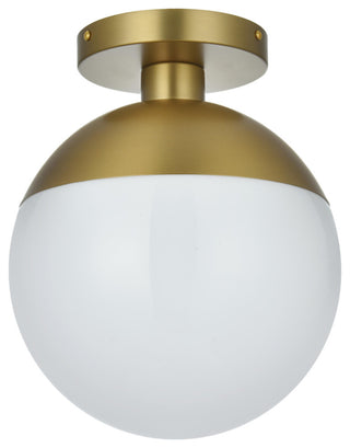 Elegant Lighting LD6062 Eclipse 10"W Semi-flush Globe Ceiling - Satin Gold