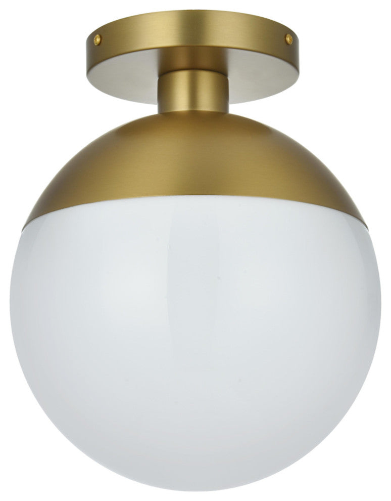 Elegant Lighting LD6062 Eclipse 10"W Semi-flush Globe Ceiling - Satin Gold