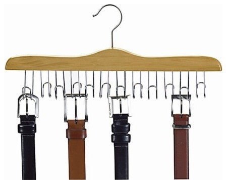 Wooden Specialty Belt Hanger, Natural