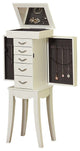 Eiffel Tower 5-Drawer Jewelry Armoire, White