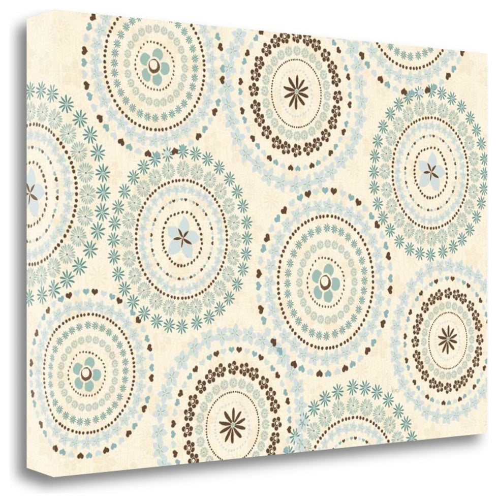 "Song Birds V Cream" By Veronique Charron, Giclee Print on Gallery Wrap Canvas