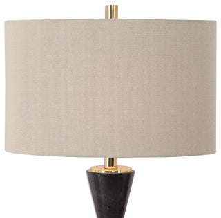 Uttermost Alastair Black Marble Table Lamp