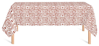 Boho Circles Red 58x102 Tablecloth