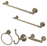 Kingston Brass 5-Piece Bathroom Accessory Set, Brushed Nickel