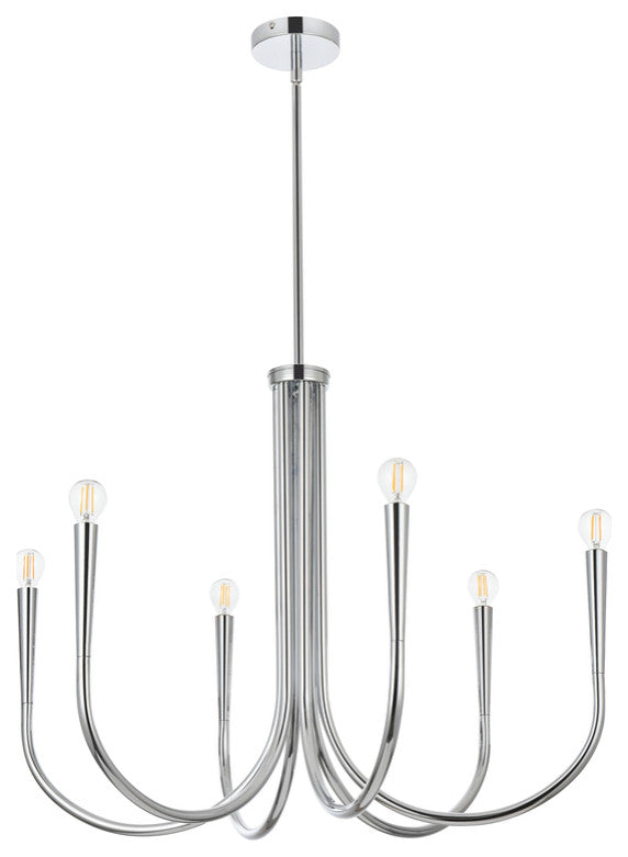 Home Living 30" Chandelier, Chrome