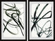 Toxic Lines Diptych, 48"x36"