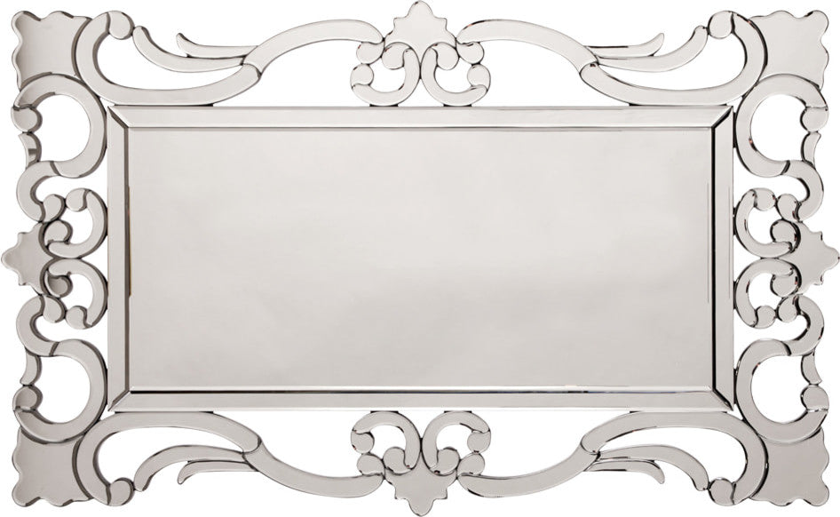 Howard Elliott Rebecca Mirrored Scroll Mirror