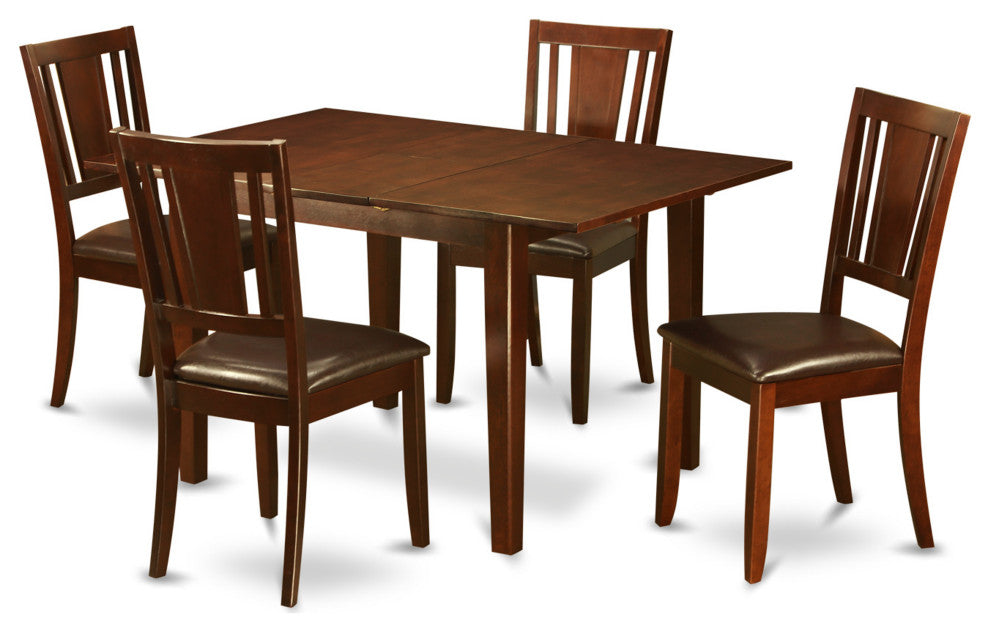 5 Pc Dinette Set For Small Spaces - Small Kitchen Table With 4 Dining Chairs