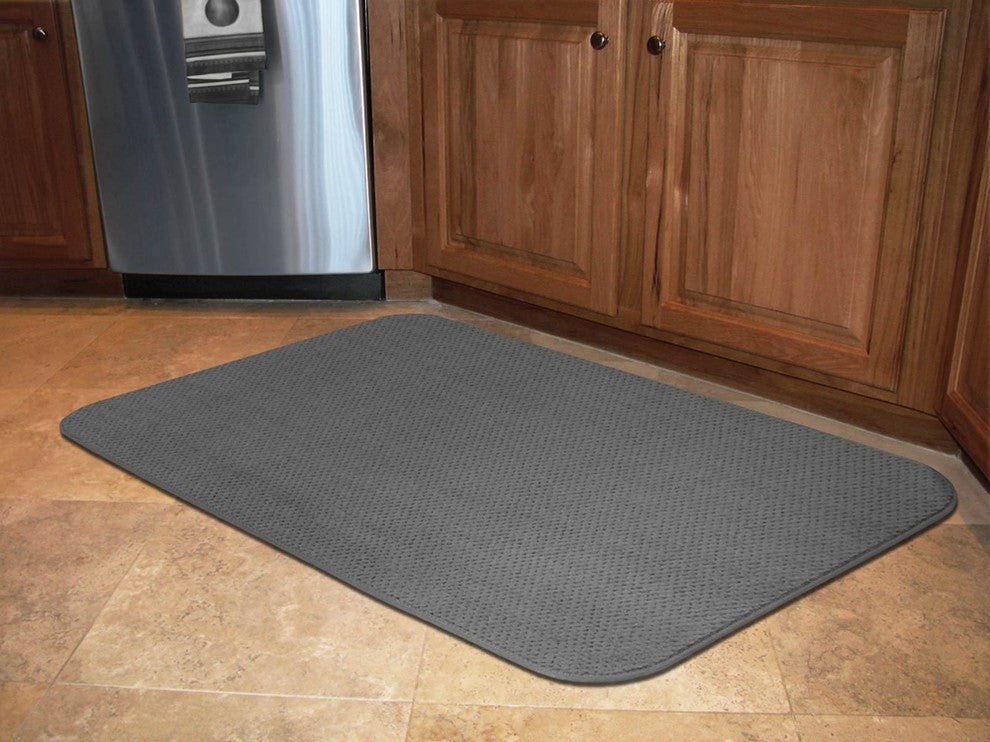 Skid-Resistant Area Rug Gray, 6'x6'