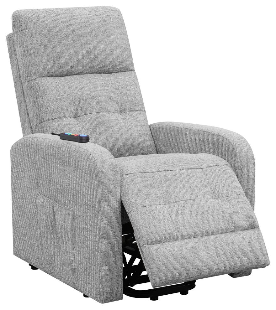 Power Lift Massage Chair with Storage Pocket, Gray