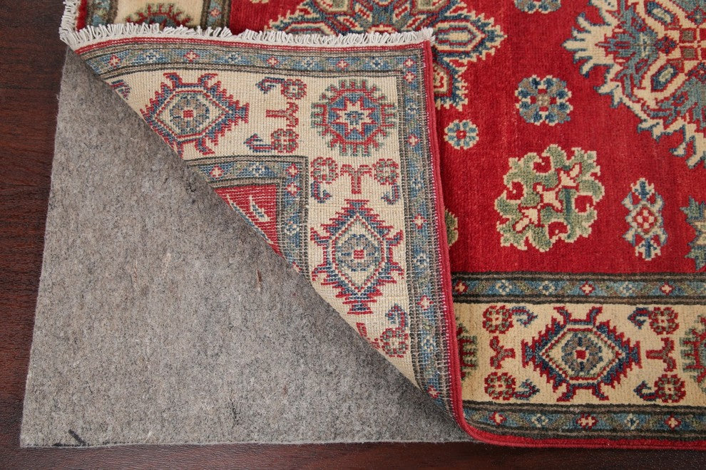 Kazak Traditional Wool Handmade Pakistani Oriental Area Rug, Red, 5'1"X3'1"