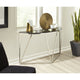 Modus Aria Smoked Glass and Polished Stainless Steel Console Tbl - Multi