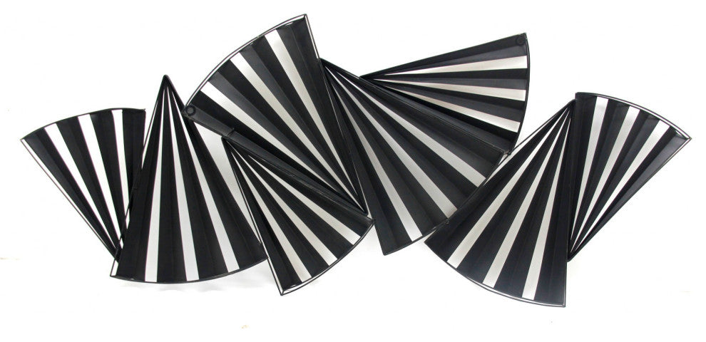 Modern Accordian Pleat Metal Wall Decor