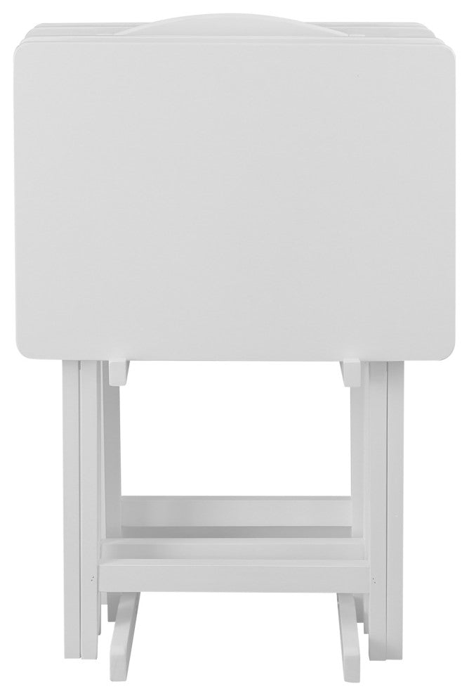 5pcs Tray Table Set White