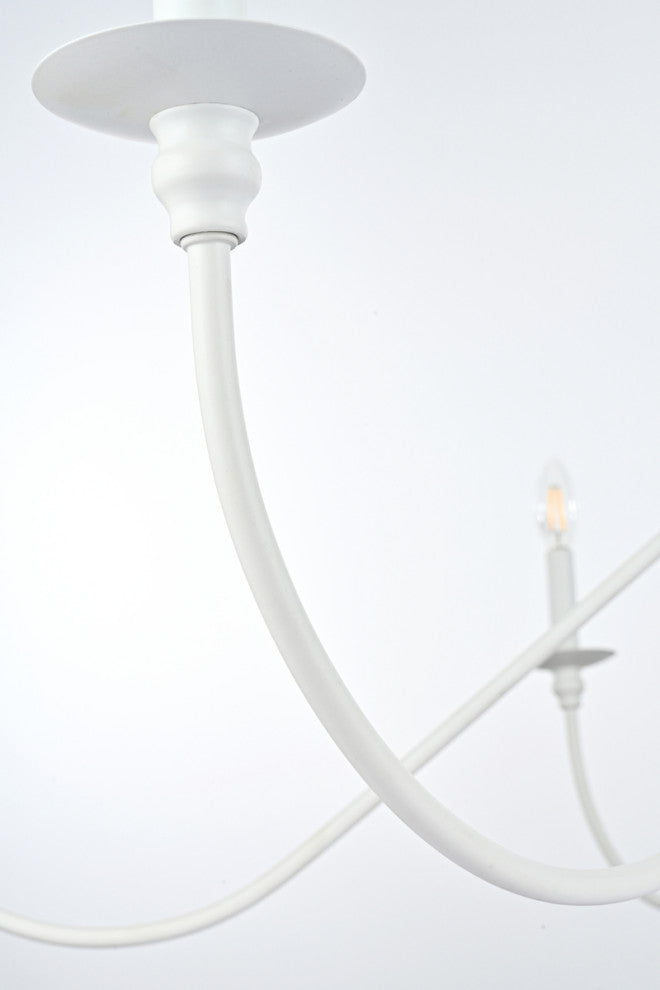 Living District Rohan 60" Chandelier in White