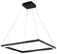 Bethel International OP01CUS 30 4 Light LED Chandelier, Matte Black