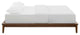 Cappuccino Lodge Queen Wood Platform Bed Frame