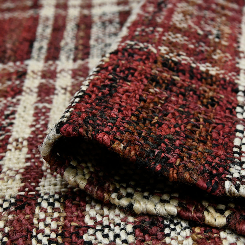 Hampton Washito Area Rug, Red, 8' x 10', Plaid