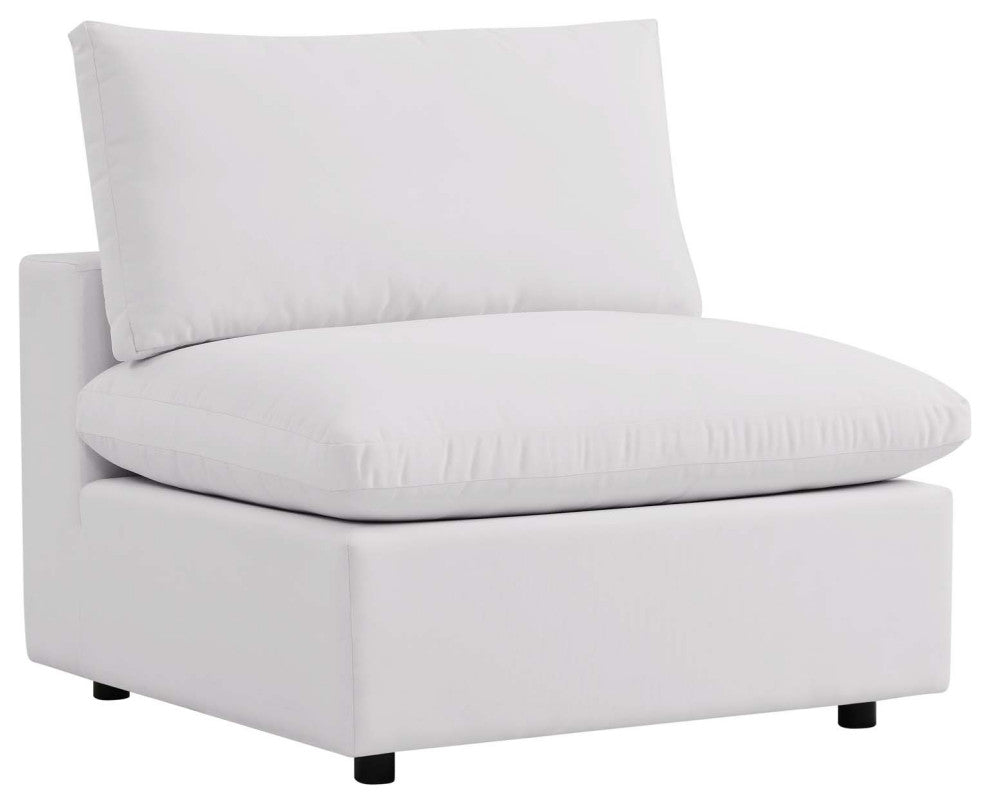 Commix 4-Piece Outdoor Patio Sectional Sofa White