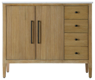 Home Living 42" Single Bathroom Vanity, Linen Oak