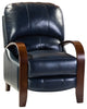Amanda Genuine Leather Manual Recliner, Navy