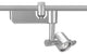 846 MR16 Flexrail Single Circuit Head, Platinum