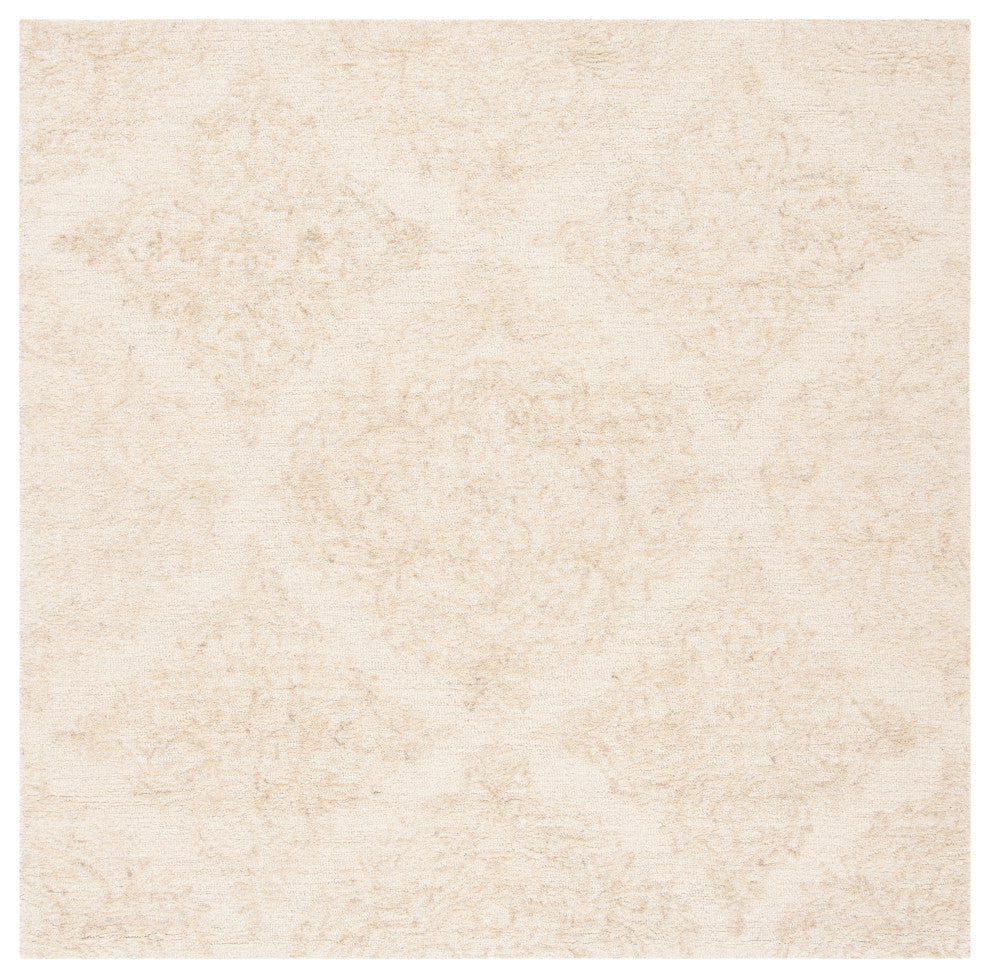 Safavieh Couture Abstract Collection, ABT346 Rug, Ivory/Beige, 6' Square