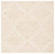 Safavieh Couture Abstract Collection, ABT346 Rug, Ivory/Beige, 6' Square