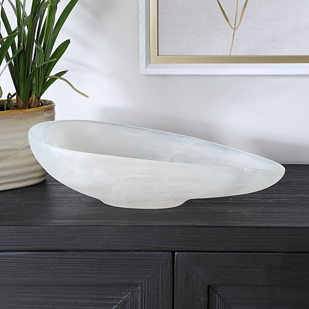 Uttermost 18220 Marchena 16"W Resin Decorative Bowl - White