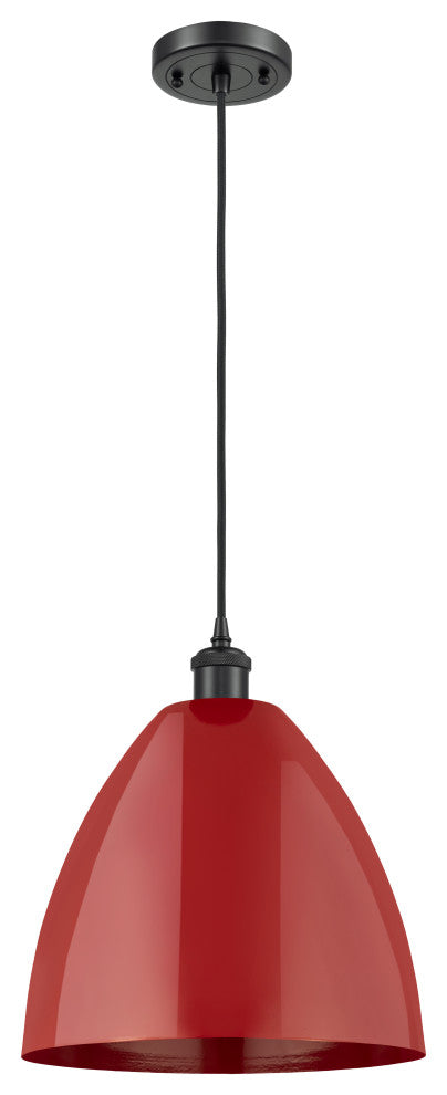 Innovations 516-1P-BK-MBD-12-RD 1-Light Mini Pendant, Matte Black