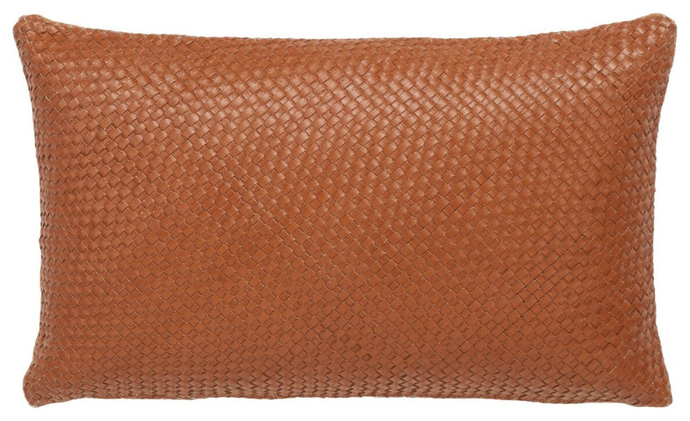 Safavieh Kelci Pillow, Camel, 1'x1'8"