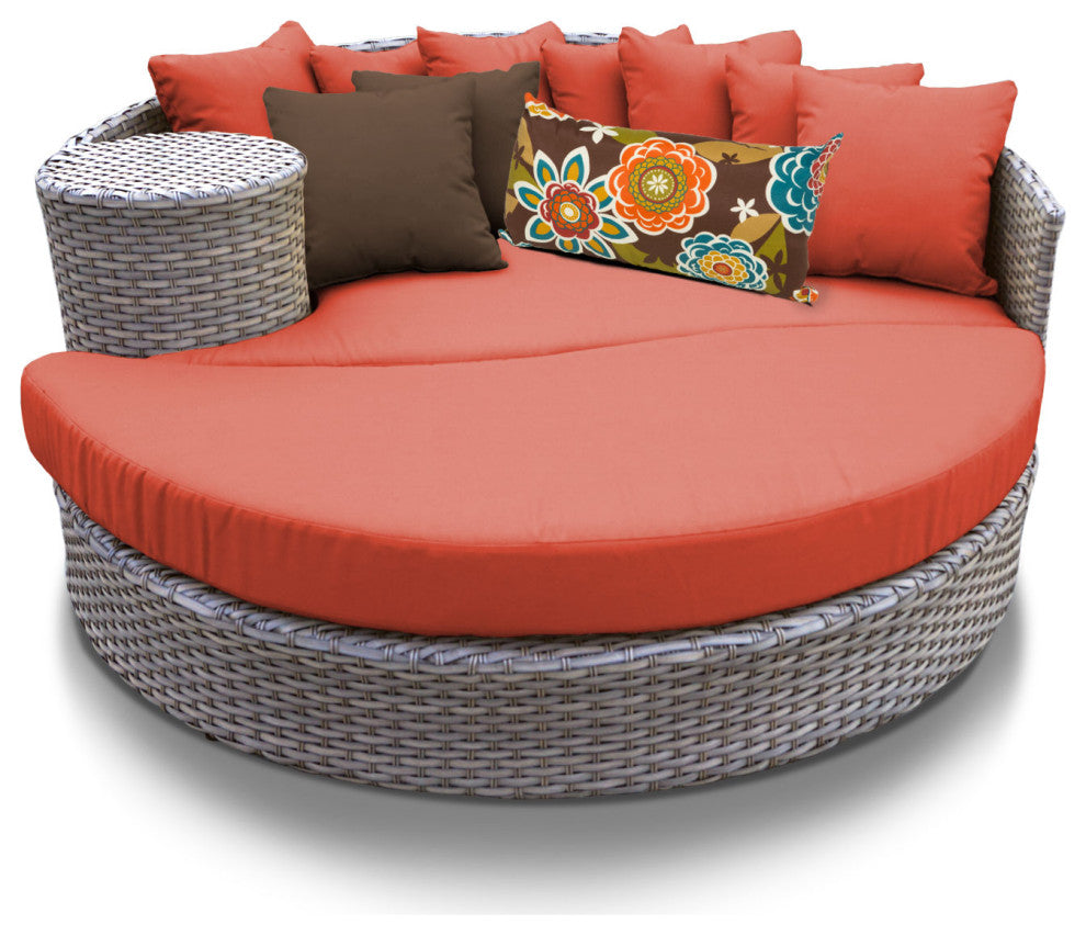 Oasis Circular Sun Bed, Outdoor Wicker Patio Furniture