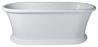 Vanity Art 61" Solid Surface Resin Stone Freestanding Bathtub