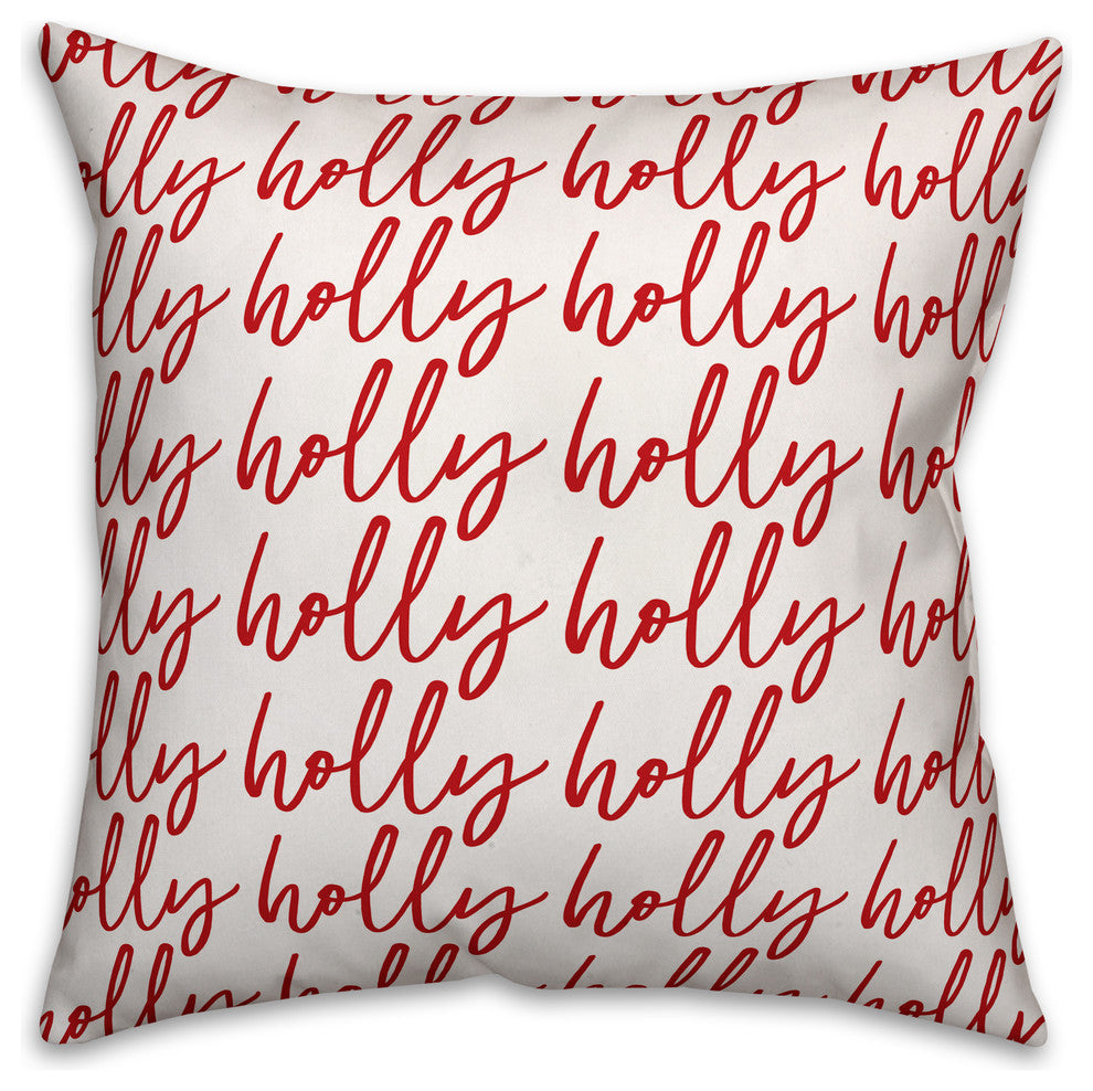 Holly Jolly 16x16 Spun Poly Pillow