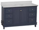 Bella 60" Bathroom Vanity, Marine Gray, Quartz, Single Vanity