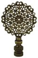 Royal Designs Traditional European Filigree Finial, Antique Brass, Single