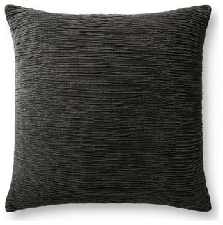 Loloi Pillow, Charcoal, 22''x22'', Cover With Down
