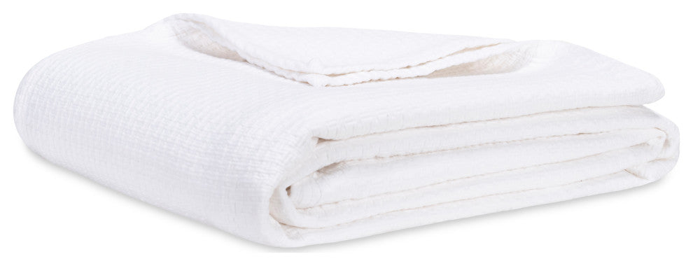 Providence Regatta Coverlet, White, King