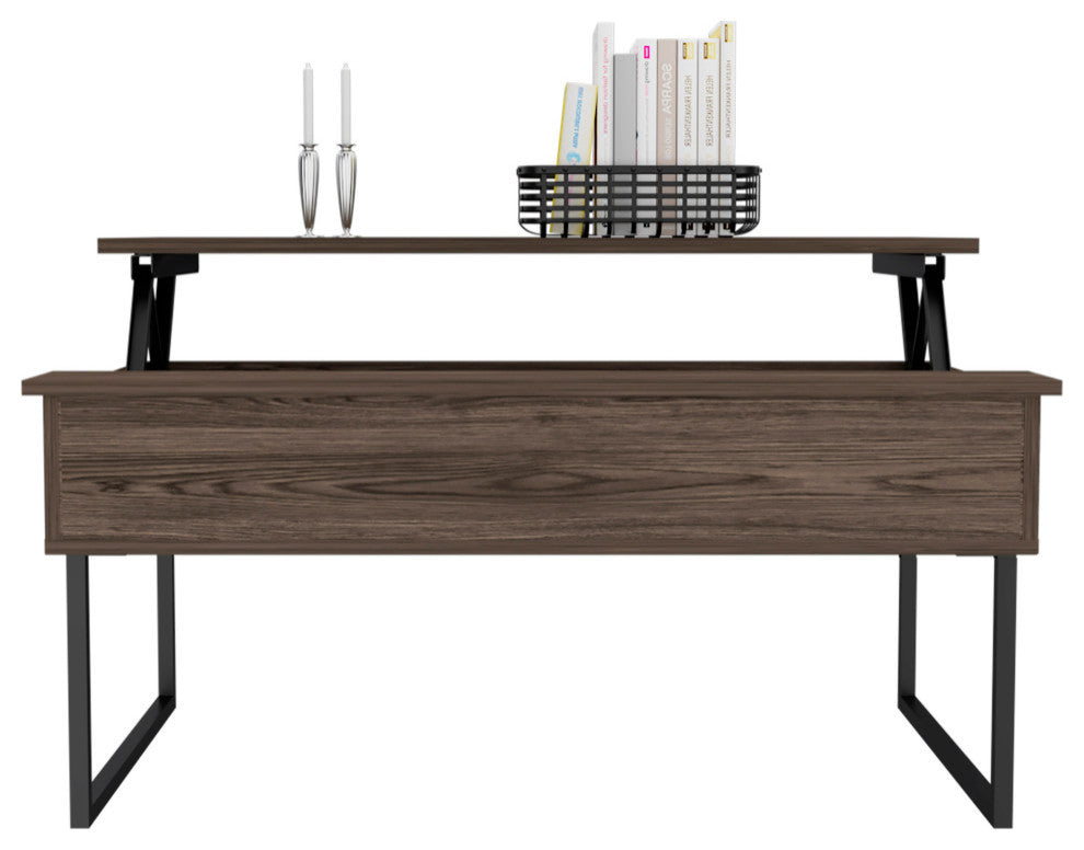 Fairfield Lift Top Coffee Table, Dark Walnut