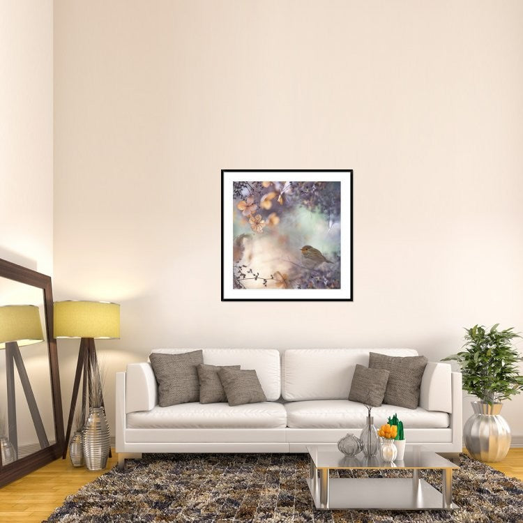"Hydrangea Fantasy" Framed Digital Print by Teuni, 44x44"
