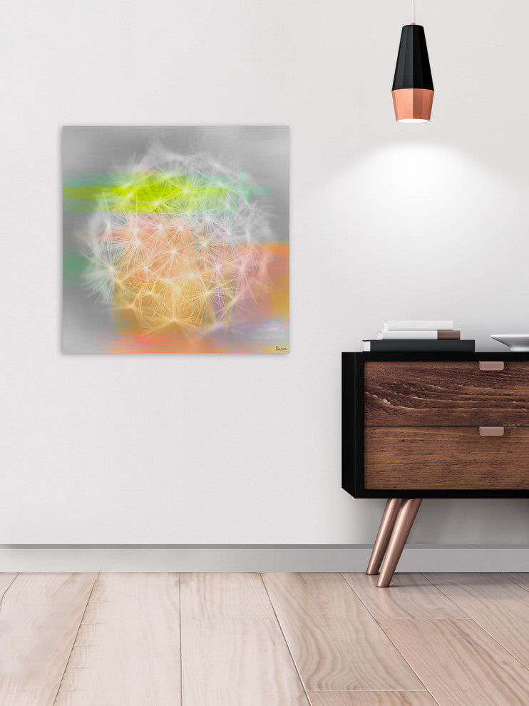 "Taraxacum" Fine Art Canvas Print, 48"x48"