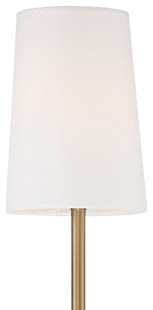 Crystorama LEN-251-VG, 1-Light Wall Mount, Vibrant Gold