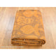 Hand Knotted Pure Wool, Orange Cast Overdyed Ikat Oriental Rug, 9'1"x12'3"