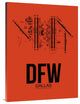 "DFW Dallas Airport Orange" Fine Art Print