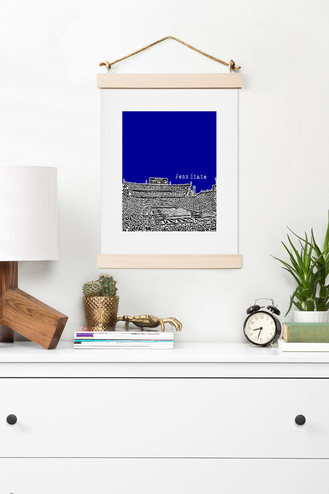 Deny Designs Bird Ave Penn State University Navy Art Print